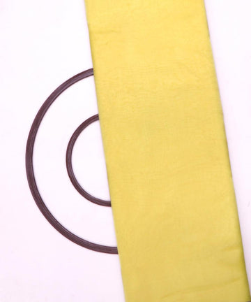 light yellow plain tissue organza fabric